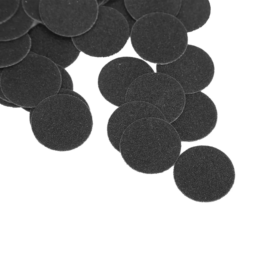 50pcs Replacement Accessory Electric Callus Remover Sandpaper Discs 25mm / 1in Box Packed Pedicure Tool Sandpaper Discs