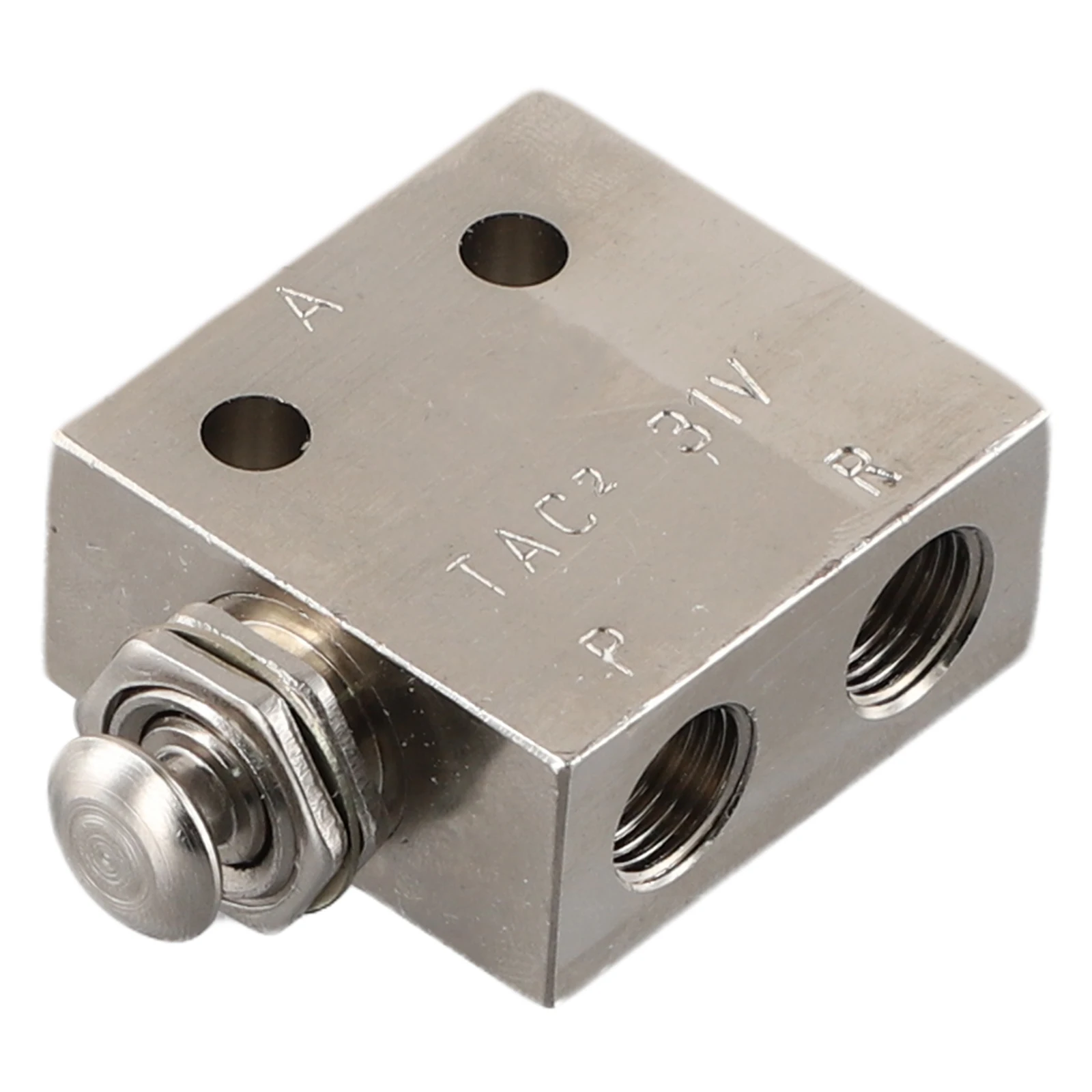 TAC2-31V Alloy Mechanical Valve 2 Position 3 Way Air Mechanical Control Valve Push Button Air Pneumatic Valve Manual Button