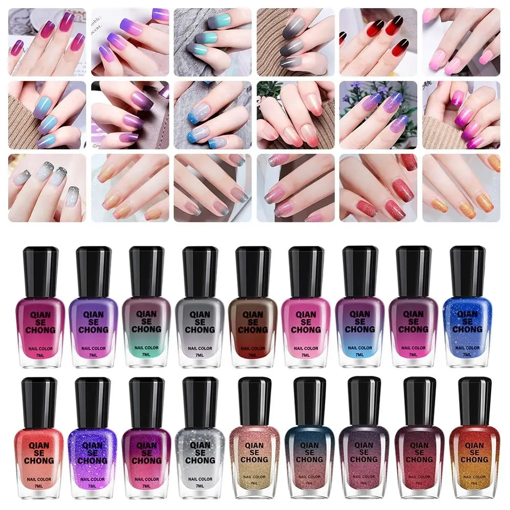 Esmalte à base de água para nail art, ferramentas da arte do prego, verniz de mudança de temperatura, óleo de controle térmico