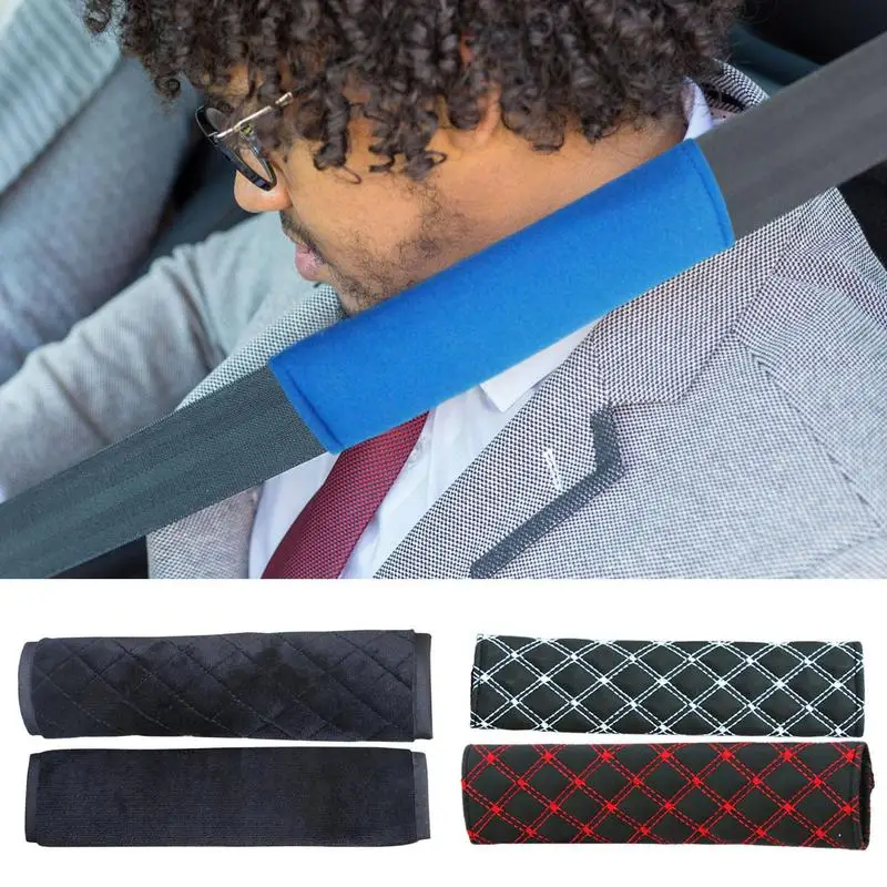 

1pcs Car Seat Safety Belt Cover Short Plush Seat Belt Cover Seatbelt Shoulder Pad Protector Shoulder Strap Pads Car Accessories