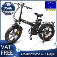 C94 2025 Ebike 1000W Motor 48V35AH Large-capacity Lithium Battery Foldable E-Bicycle Adult 20 Fat Tire All-terrain Electric Bike