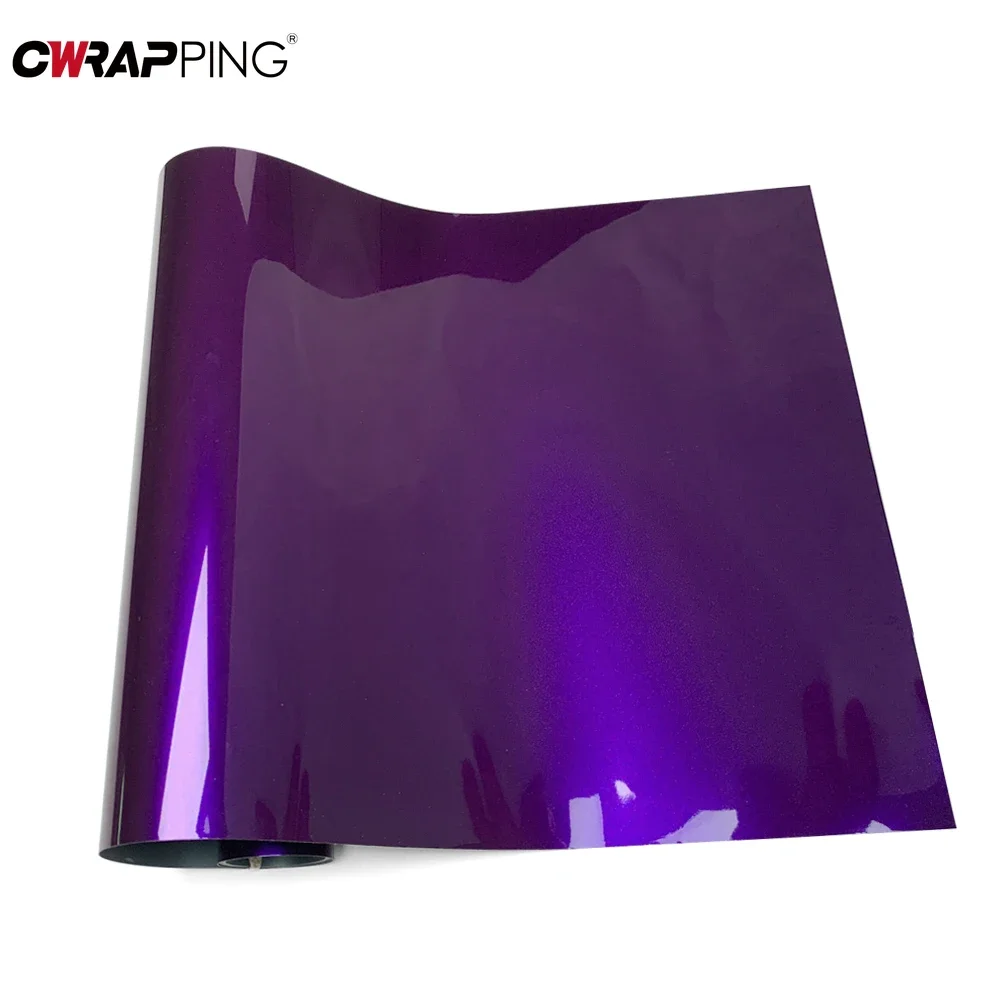 PET Stickers for Car Adhesive Film Air Release Waterproof Purple Car Wrapping Sticker Automotive Vinyl Body Covering Accessories view 6