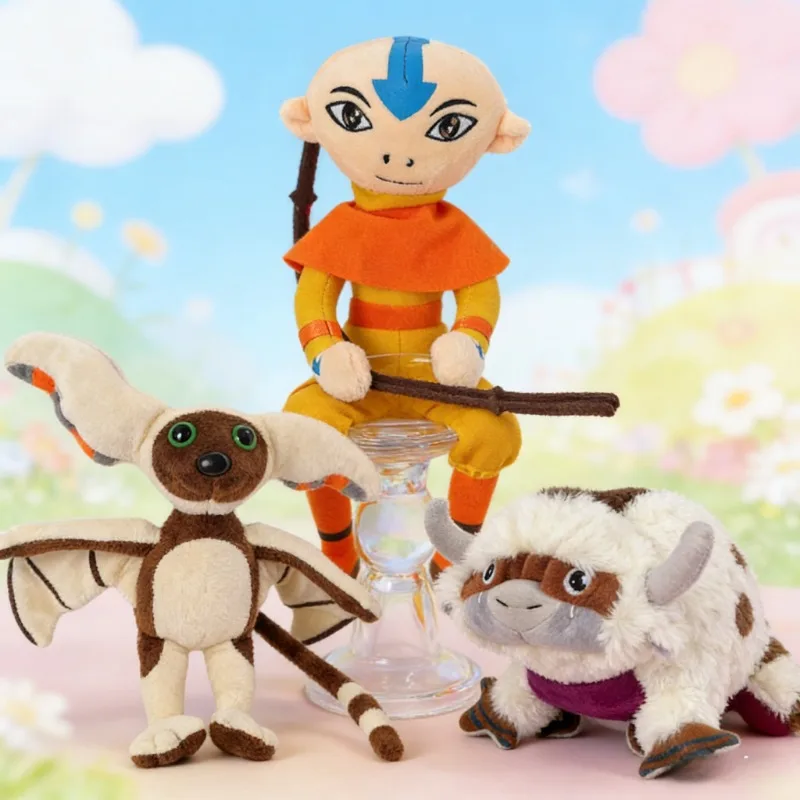 

Мягкие плюшевые игрушки-куклы Аватар: Легенда об Аанге, 28-50 см, Аппа и Момо, подарки для детей