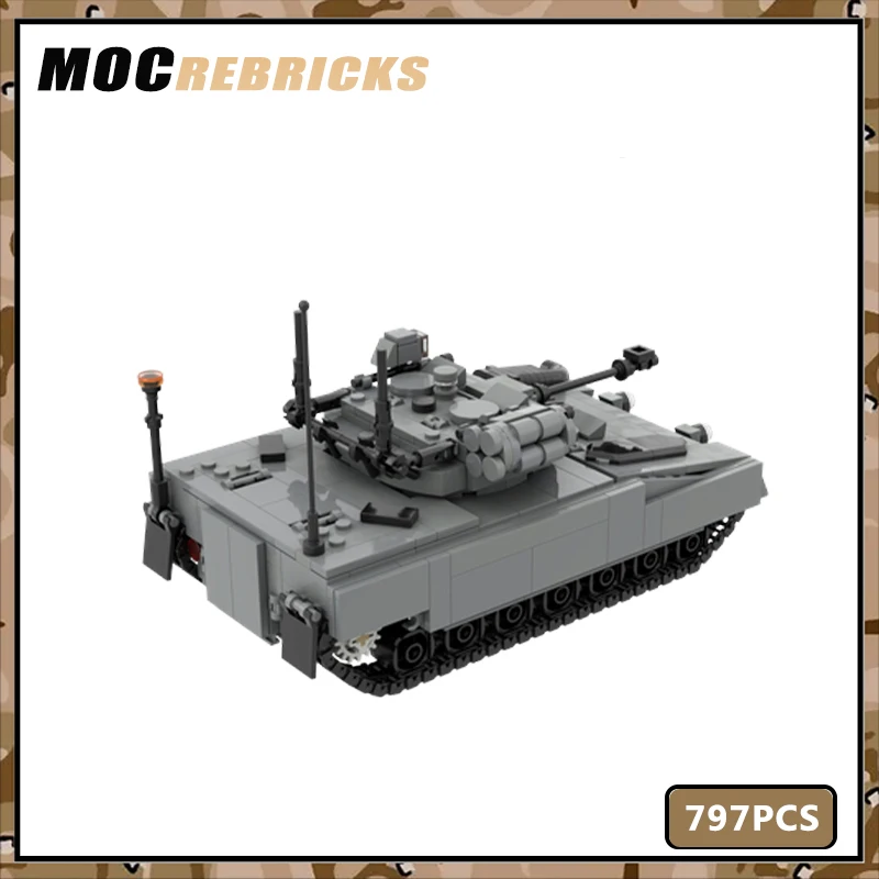 WW2 Military Series KC26C Matador Warrior IFV Anti Terrorist Armed Forces Tank Puzzle Building Block Model Kid's Toys Gift Kits