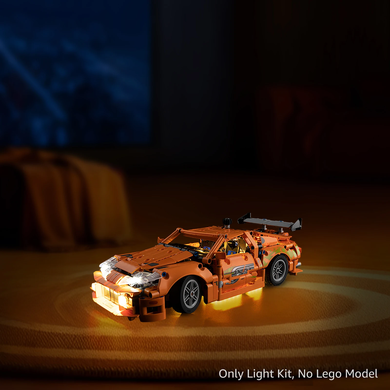 Kyglaring Kit de luz LED adecuado para Lego Fast and Furious Toyota Supra MK4 42204 Lámpara decorativa No incluye Lego Building