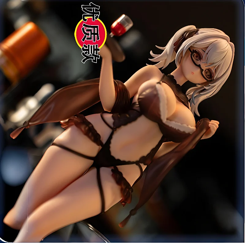 

Spot goods beautiful girl wine waitress Cynthia 2D anime toy figurine prize machine case gift