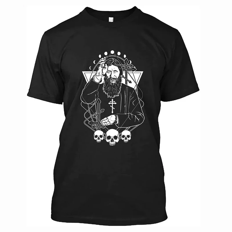 Grigori Yefimovich Rasputin The Russian Mystic T-Shirt à manches courtes 100% coton décontracté col rond T-shirt d'été pour hommes taille S-4XL
