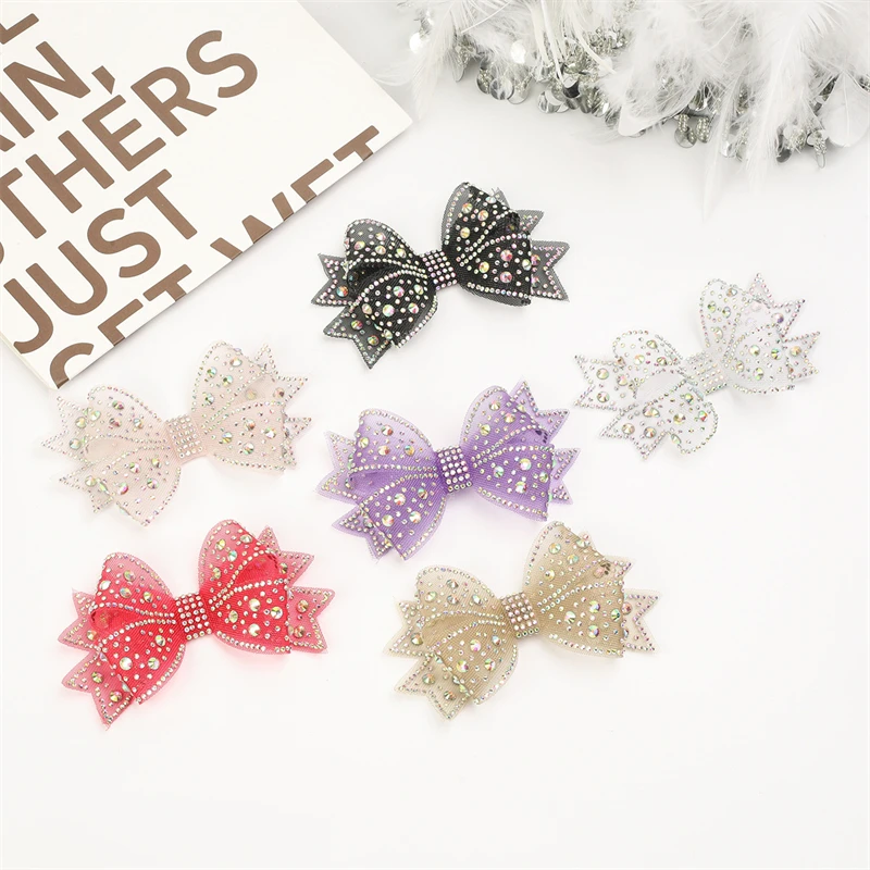 Shiny Bows Shoes Decoration Clips Wedding High Heel Rhinestone Charm Buckle Clips Detachable Clothes Accessories 1pcs