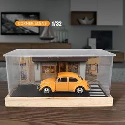 1/32 Diorama Car Garage Model Japanese Street View Backdrop Display Scene Model