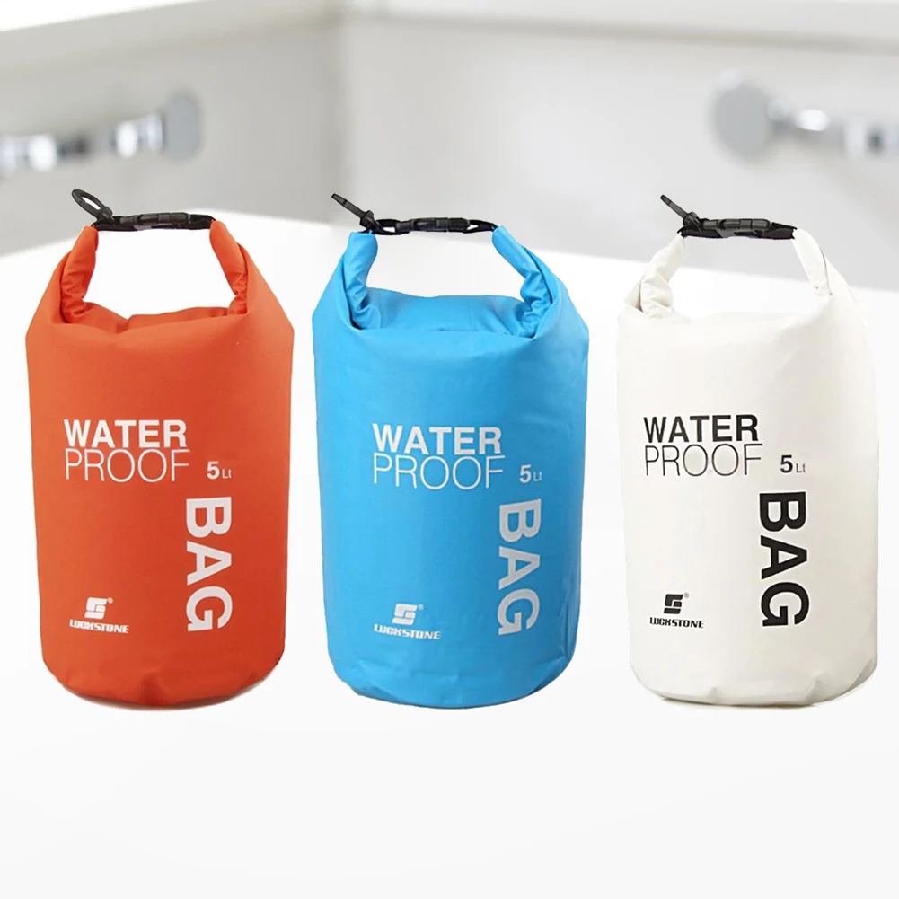 5L Waterproof Dry Bag Pack Sack Swimming Rafting Kayaking River Trekking Floating Sailing Canoing Boating Floating Bag