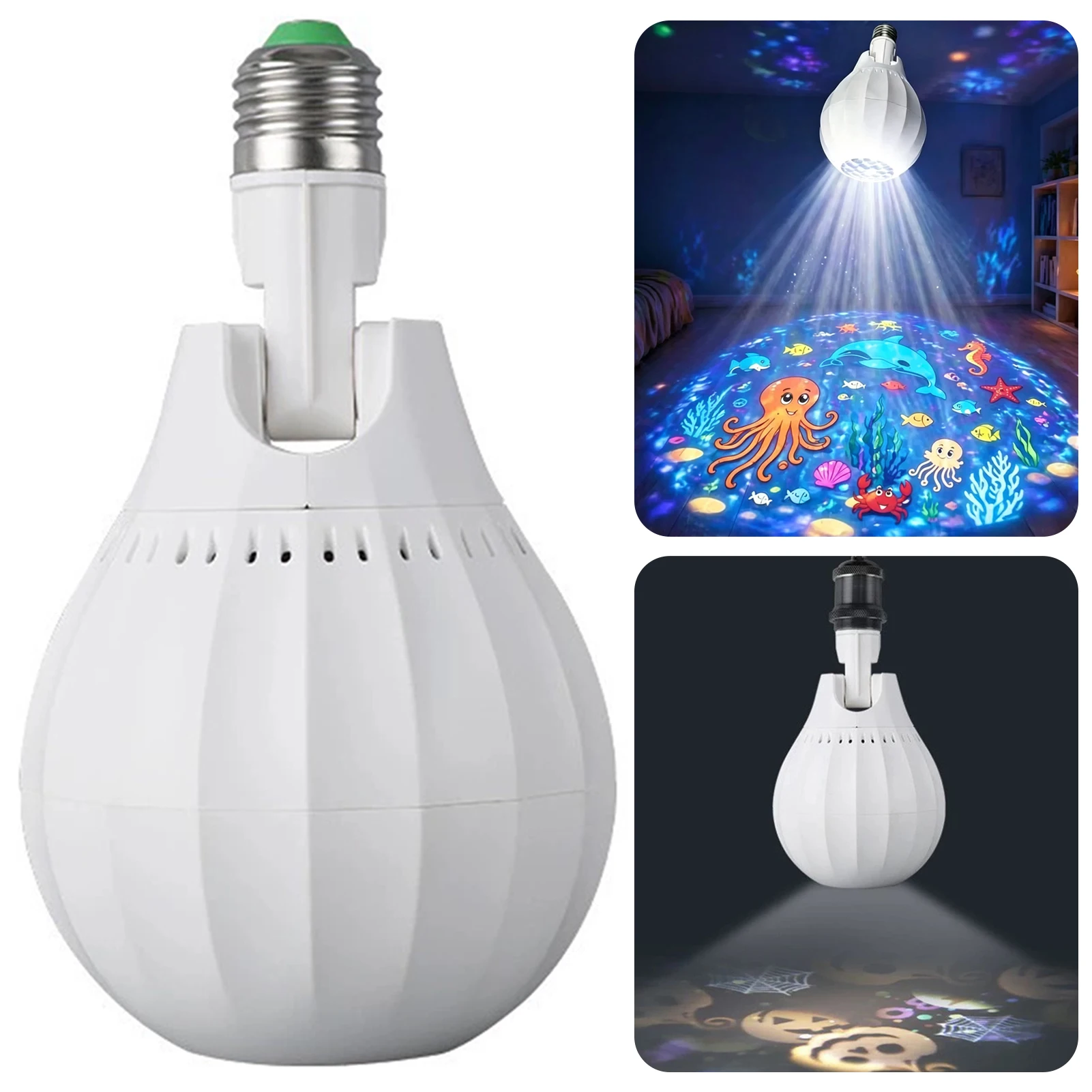 Colorful Projection Lamp For Bedroom Easy E27 Screw-in, Plug And Play Instantly. Romantic Wedding Ambient Light