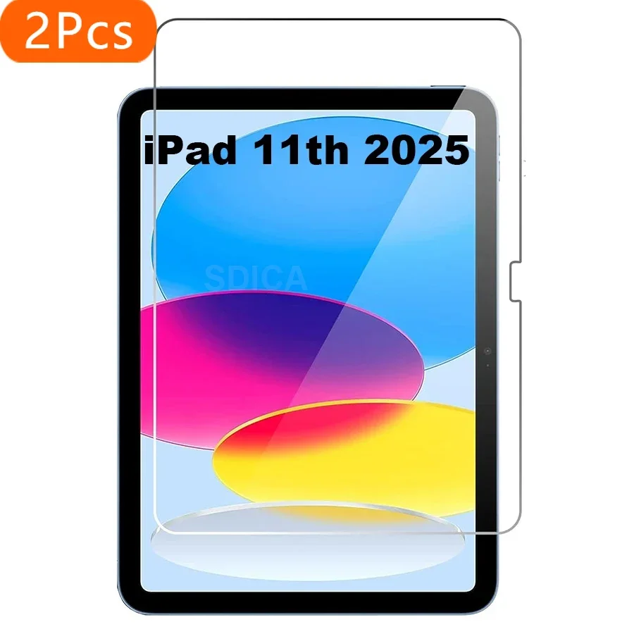 

2 шт. для iPad 11-го поколения 11 дюймов A16 закаленное стекло Защитная пленка для экрана IPAD 2025 11 дюймов Защитная пленка для планшета A3355 A3356