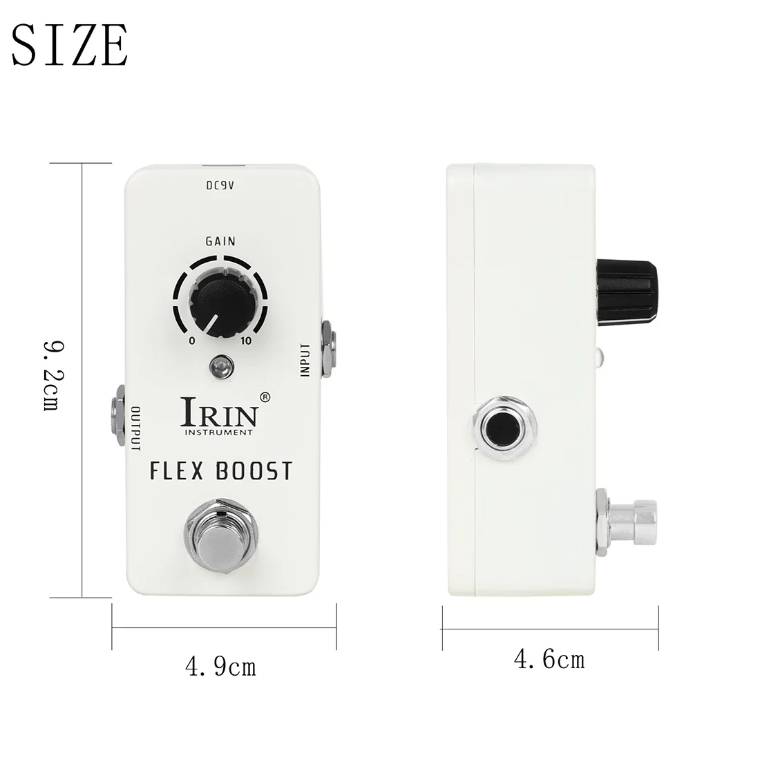 IRIN-Pedal Flex Boost de RS-14 para guitarra eléctrica, partes y accesorios para guitarra, efecto Rico/limpio/potente tono True Bypass