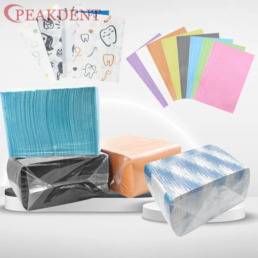 

Disposable Oral Bib Tattoo Shop Beauty Salon Cleaning Pad Dentistry Clean Pad Dental Piercing Bibs Waterproof Medical Paper