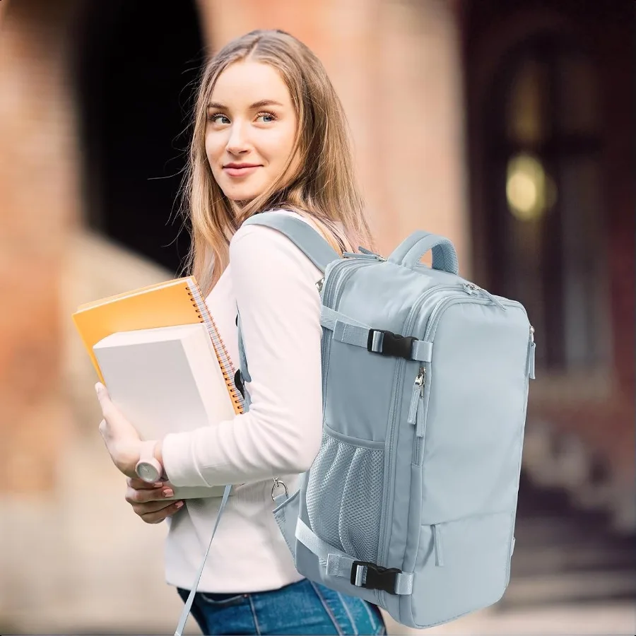 Travel Backpack for Women Light Blue