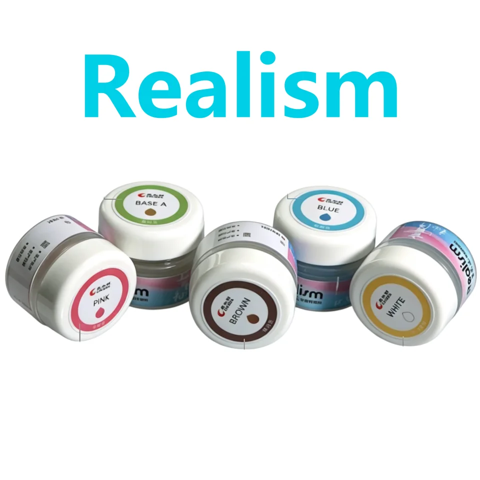 5g  Dental Realism Paste Glaze Fluo Porcelain Powder Stains Low Temperature Universal Coloring Material For Zirconia Crown Lab