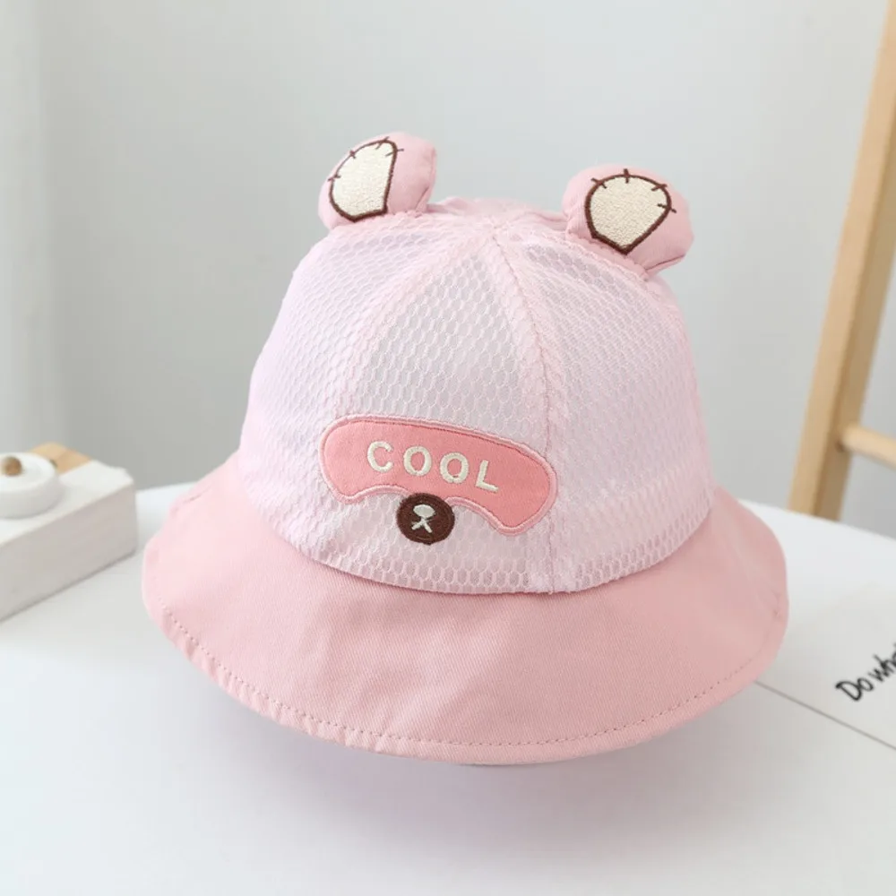 Baby Breathable Baby Bucket Caps for Boys Girls Kids Bucket Hat Infant Fisherman Hat Summer Toddler Panama Hat Sun Cap