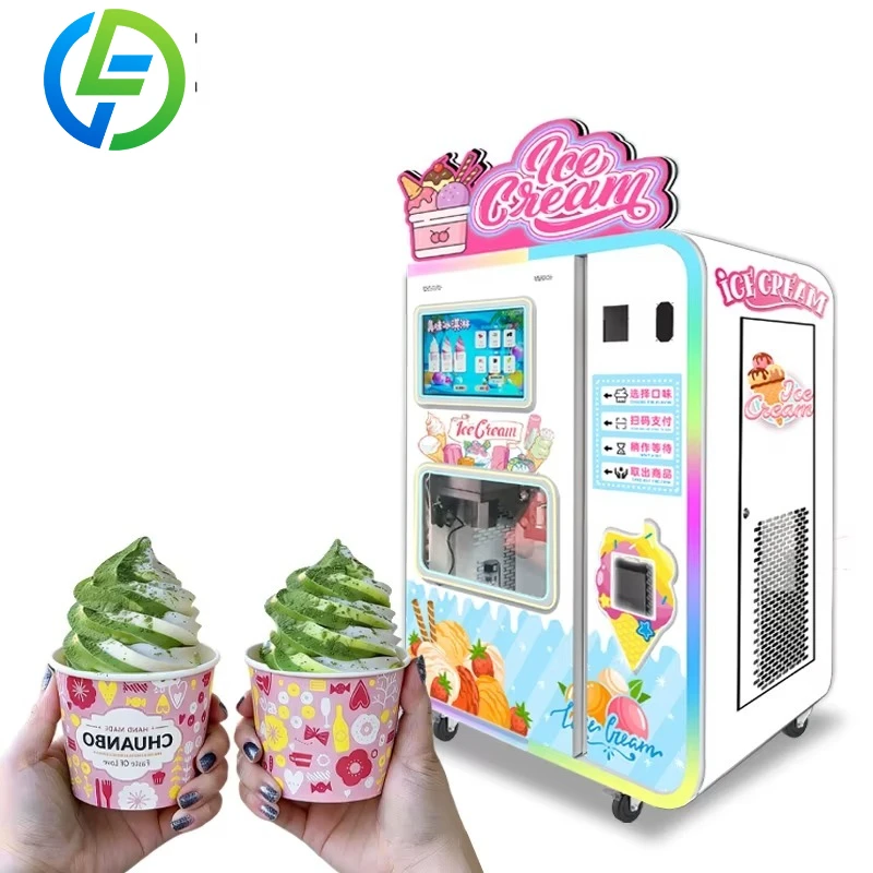 Customize OEM ODM Ice Cream Vending Machine with SDK Touchscreen Compressor Cooling POS Integration Multiple Payment Options