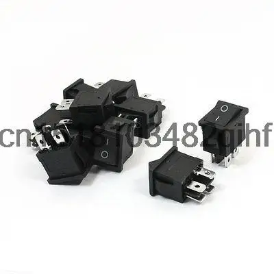 

10PCS 4 Pins DPST 2 Way Rocker Switch AC 250V/6A 125V/10A 22x15x30mm