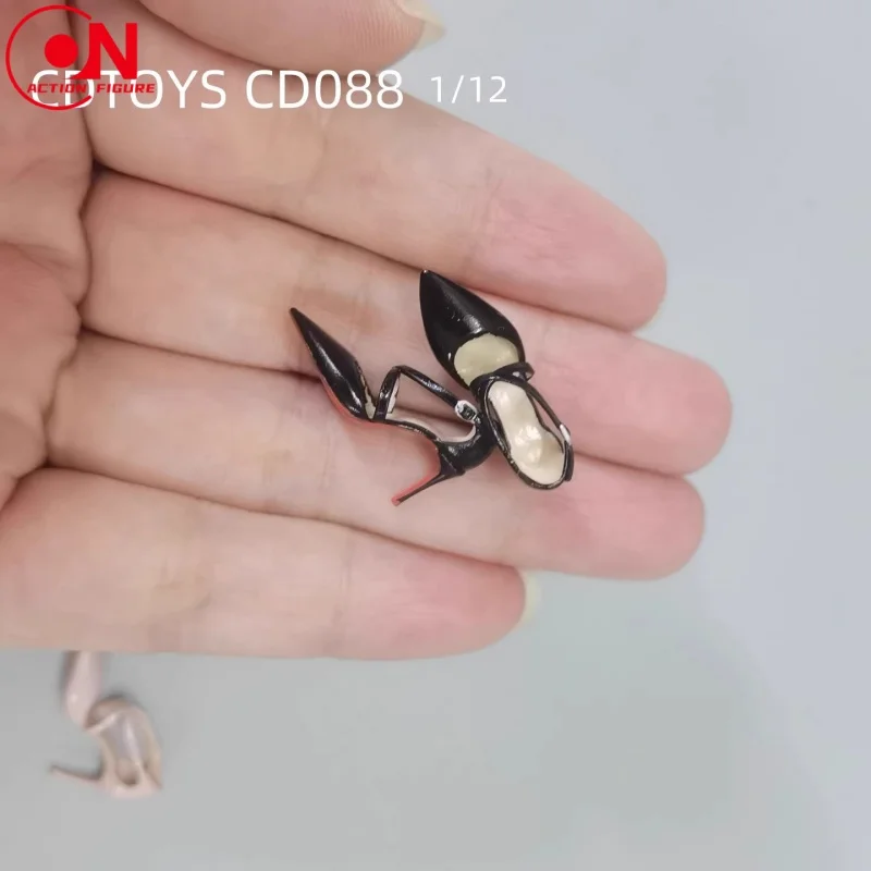 Cdtoys cd088 1/12 salto alto sandálias de salto fino sapatos modelo para 6 ''feminino soldado figura de ação corpo boneca