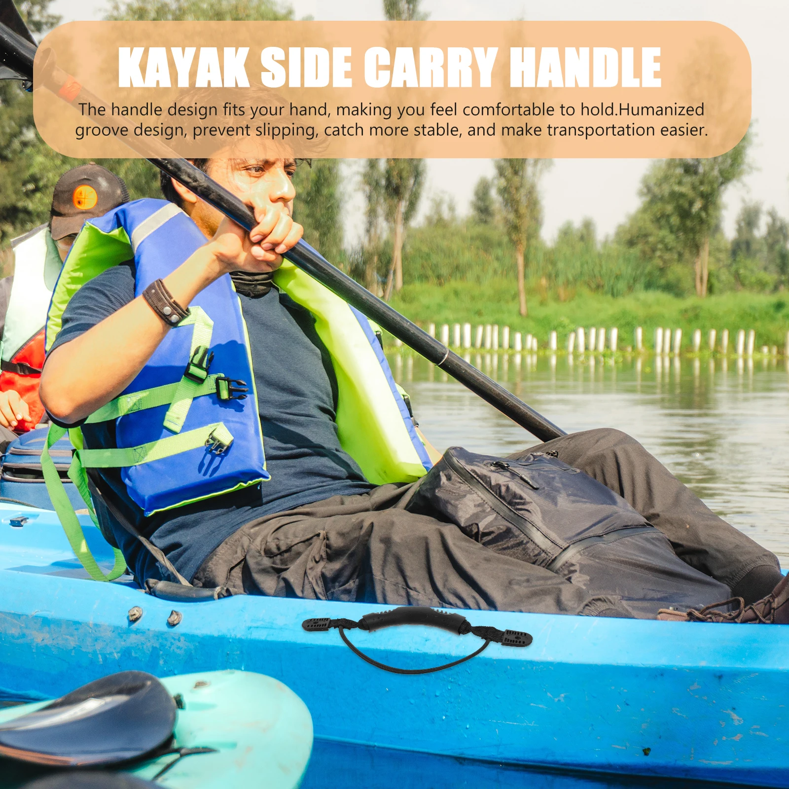 

4 Pcs Plastic Boat Handle Handles PVC Accessories for Kayaking Canoe Replace Side Carry