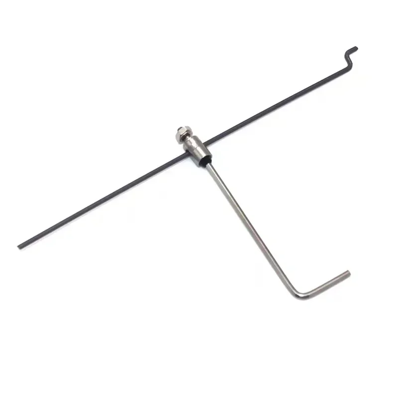 RC aircraft control horn 20x11mm+1.2x21mm U-clip+pushrod connector,connect rod stopper 1.3mm,1.2x180mm steel Z-shaped pushrods