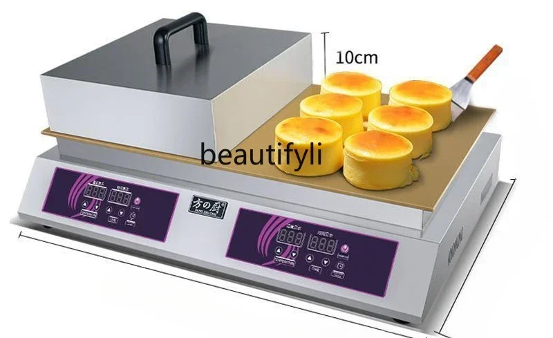 Z189 A06 Commercial double-head causeway baking muffin machine, street stall, automatic temperature control electric grilling fu