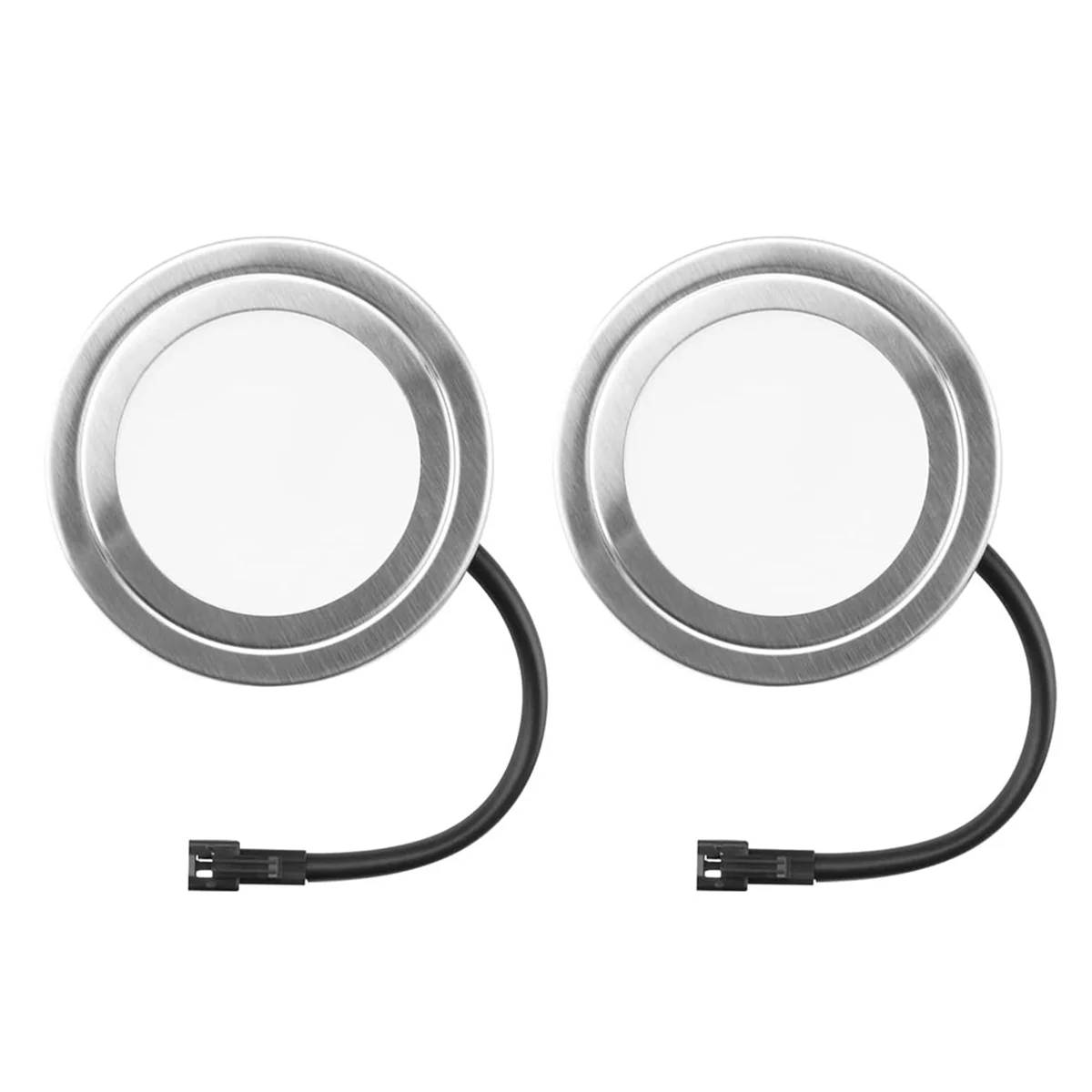 أضواء غطاء محرك السيارة AAA87 12 فولت تيار مستمر 1.5 وات مع مقبس SM، مصباح LED لموقد خزانة الثقب، مصابيح إضاءة غطاء المطبخ الأبيض 2 حزمة