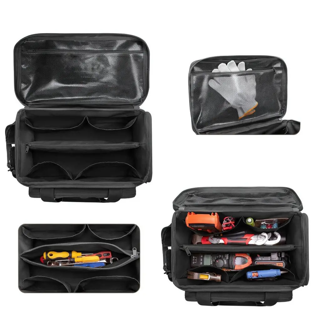 Multi Functional Canvas Tool Pouch Portable Organizer Carrier Durable Storage Bag For Technicians Repairs And Hobbyists