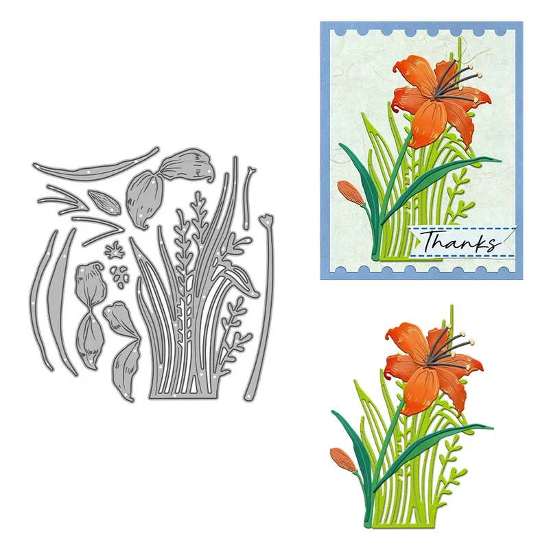 

Blooming Flowers Cutting Dies DIY Scrapbooking Supplies Metal Dies Knife Mold For Card Making Albums Crafts Decor