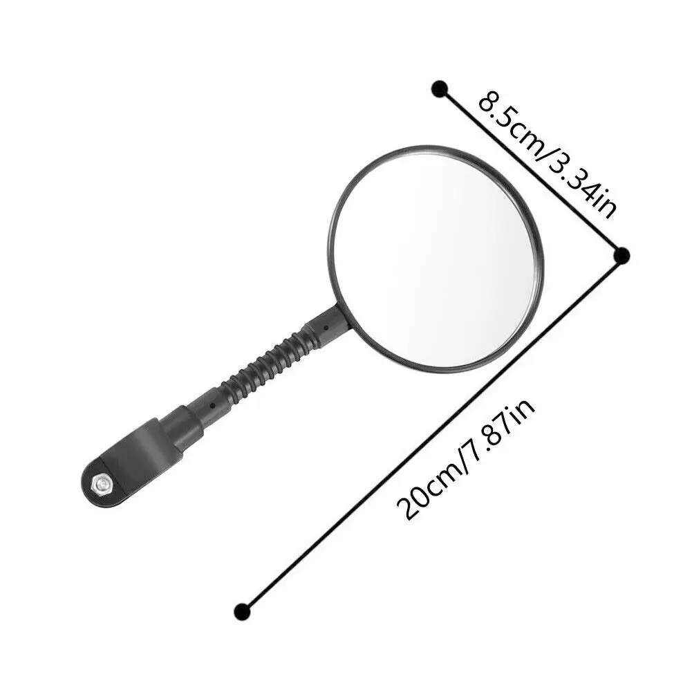 1 Pair Universal Bicycle Mirror Handlebar Rearview Mirror For Bicycle Motorcycle 360 Rotation Adjustable Bike Cycling Mirror