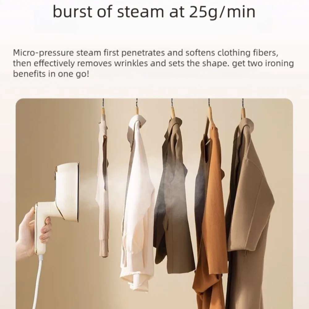 Steam Iron for Clothes 1200W Handheld Garment Steamer,Portable Travel Wrinkle Remover with Smooth Ceramic Plate,15s Fast Heat Up