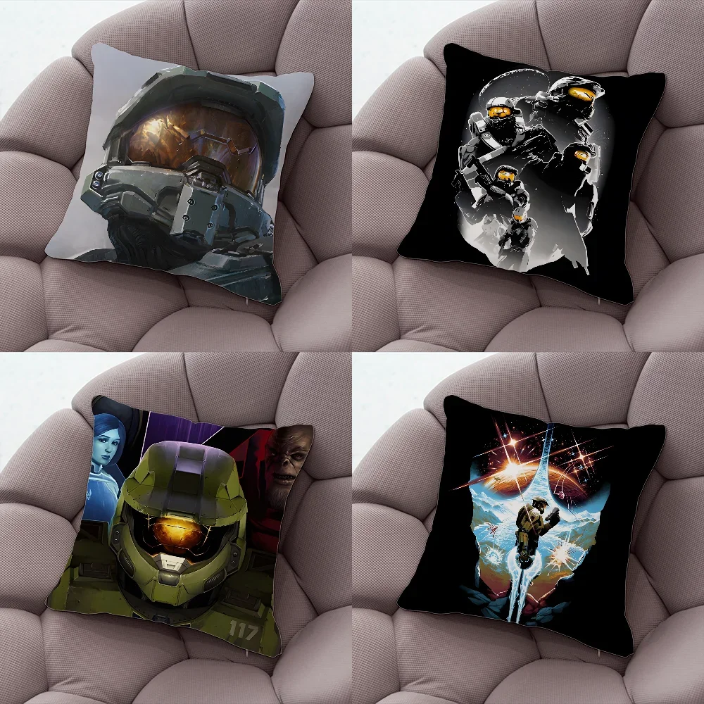 

H-Halo Game 4 5 Pillow Case Pillow Case Living Room Sofa Cushion Cover Suitable For Home Bedroom Room Decoration