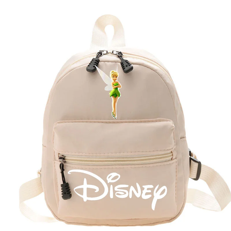 2024 Disney Tinker Bell Women Girly Heart MINI Backpack New Design Fashionable College Style Teen Girls Cute Travel Bag Backpack