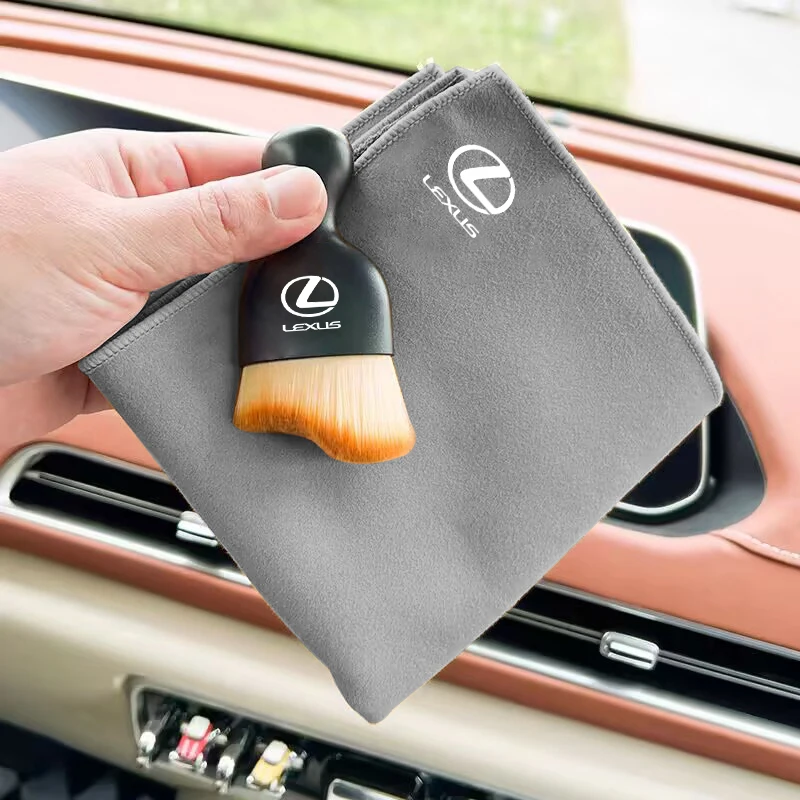 Car Cleaning Soft Brush Microfiber Towel Dust Removal Tools for Lexus RX300 NX UX IS200T RX200T NX300 lS400 RX270 IS250 IS300