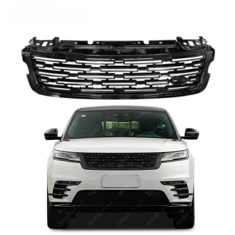 Replaceable Accessories Universal Front Bumper Items Chrome Bright Black Grill For Range Rover Velar