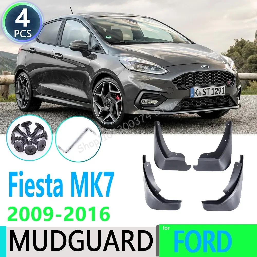 

for Ford Fiesta 7 MK7 Hatchback 2009~2016 2010 2011 Front Rear Car Fender Mudguard Mud Flaps Guard Splash Flap Car Accessories