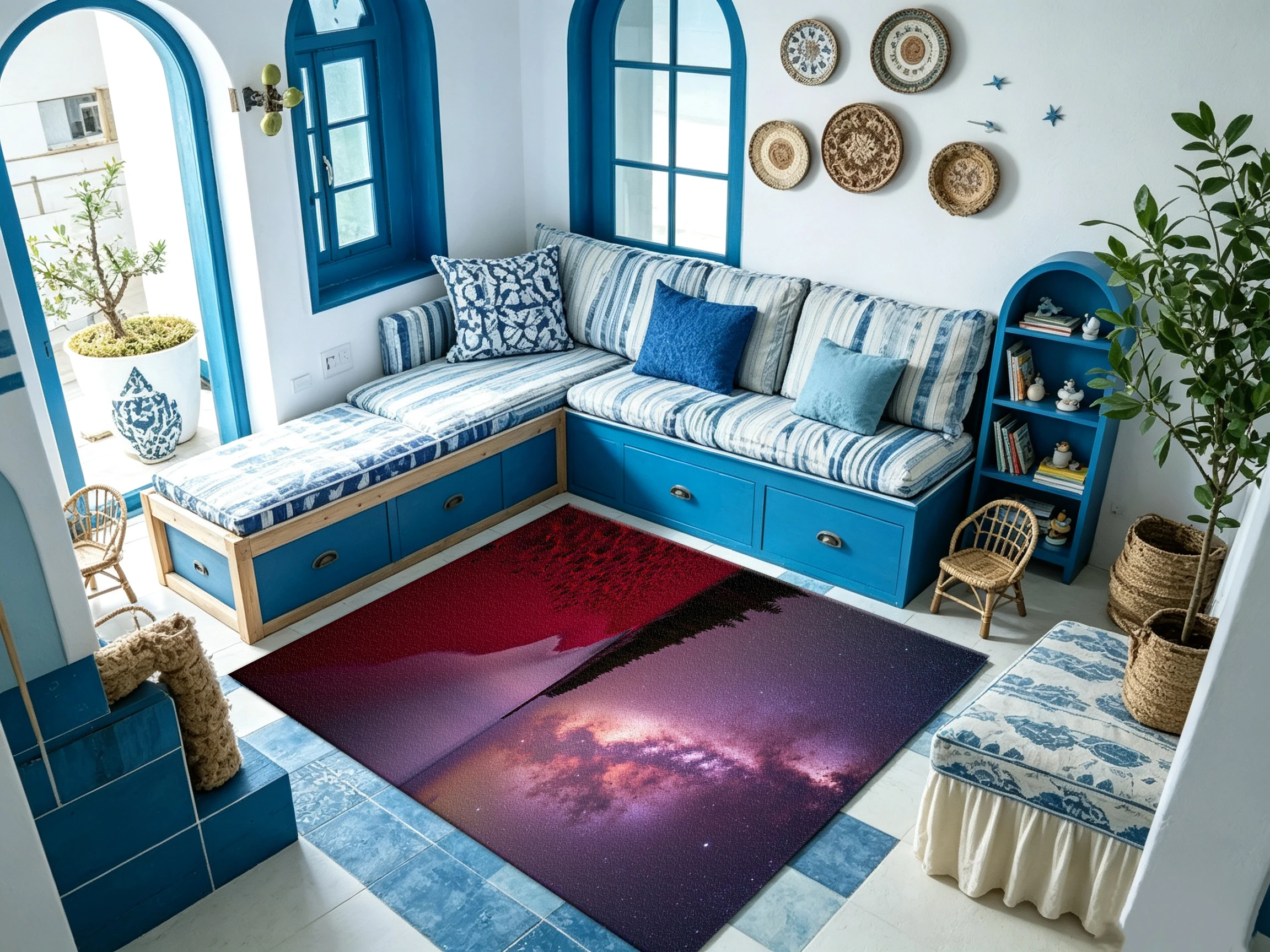 Warm Coffee Latte Art Carpet Floor Mat Steam Coffee Cup Illustration Floor Rug Comfortable Cafe Style Home Floor Decoration