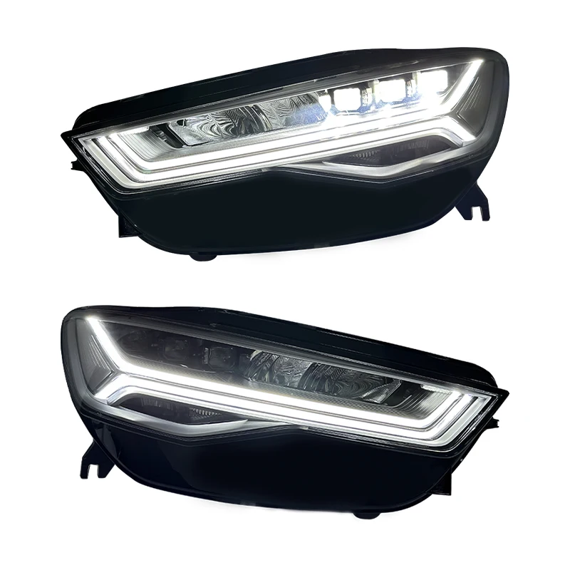 

YU GUANG for Audi A6 C7 Headlight 2016-2018 Head Lights LED Car Accessories Upgrade 3 LED Lens Headlamp LED Front Light