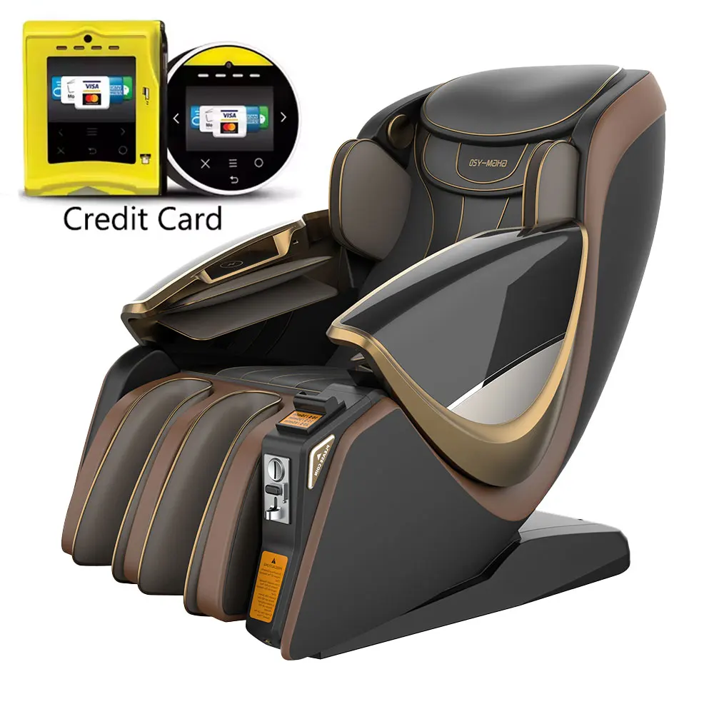 Mall Vending Commercial Massage Chair 5d Business with Credit Card Machine Oem and Coin Operator Bill Acceptor App