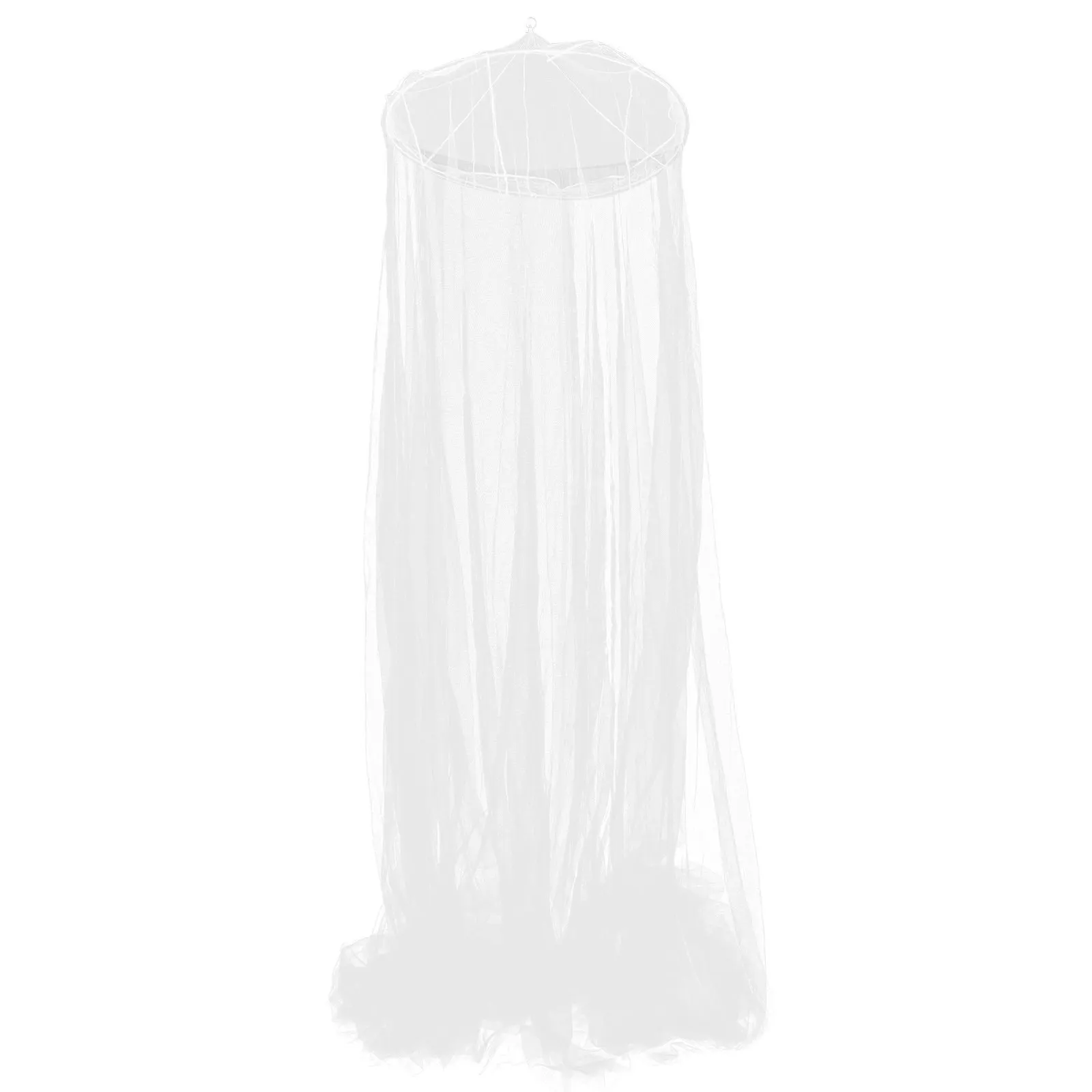 Premium Polyester Dome Mosquito Net Bed Canopy with Easy Setup No Assembly Required 900x250x60cm Romantic Bedroom Decorative