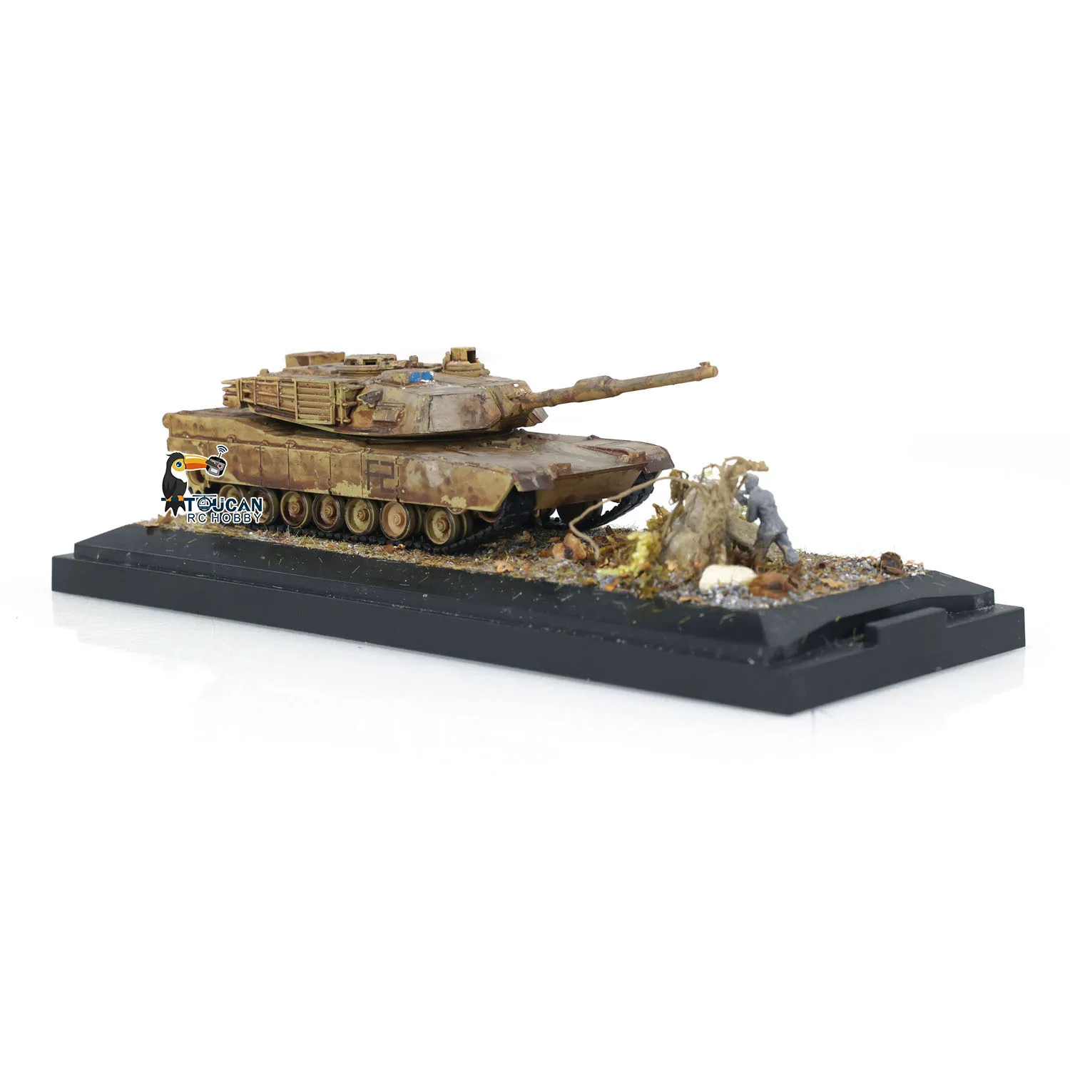 Henglong US Abrams M1A2 3918 Static Plastic Tank 1/72 Scale Model Without Radio System Electronics Mini Toys Boys Gifts TH24304