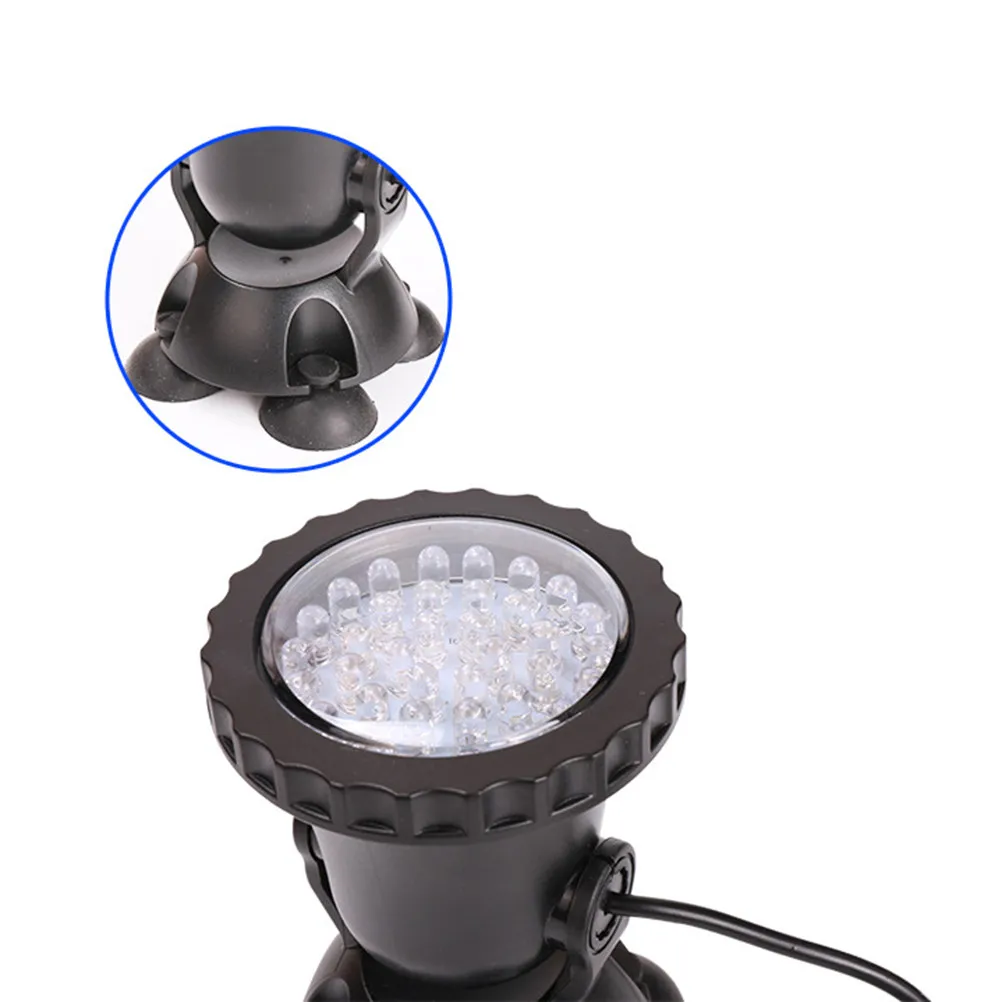 Rgb 36 LED Fish Tank Light Fully Submersible Aquarium Pond Fountain Underwater Light Swimming Pool Lamp Us