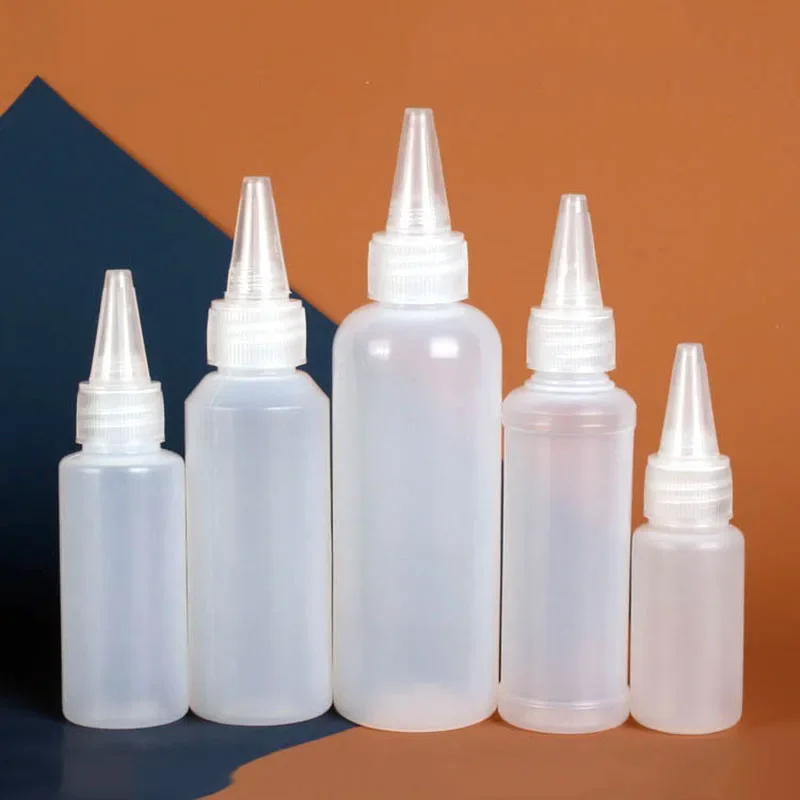 10ml 20ml 30ml 50ml 60ml 100ml Empty Dropper Bottle Plastic Refillable Squeeze Bottle With Cap Liquid Ink Oil Dropper Bottles