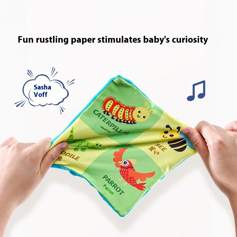 Assorted Textured Cloth Towel Colorful Cloth Tissue Box A Soft Washable Baby Toy For Fine Motor Skills Development Educational