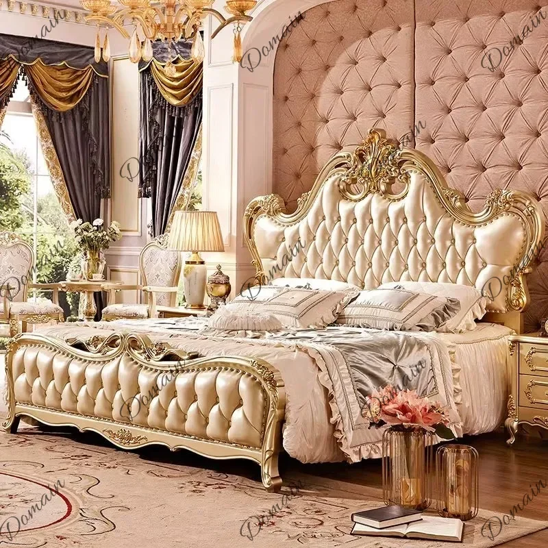 DWE Australia Frame Double Bed Luxury Cheap Insert Storage Full Size Double Bed Loft Bedroom Adults Camas De Dormitorio Furnitur