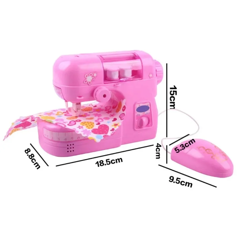 Children\'s Mini Portable Sewing Machine Small Electric Children Sewing Machine Electronic Sewing Machine Home Toy Set