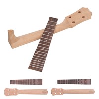 26inch 23inch Ukulele Fretboard Neck Set Rosewood Okoume Wood Fingerboard Replacement for 4 String Musical Instrument