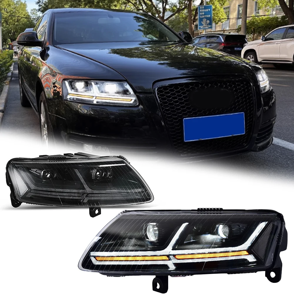 

Styling LED HeadLights for AUDI A6L A6 05-11 Q7 style full led DRL Car head lamp Assembly Signal Auto Accessories Modified Lamp