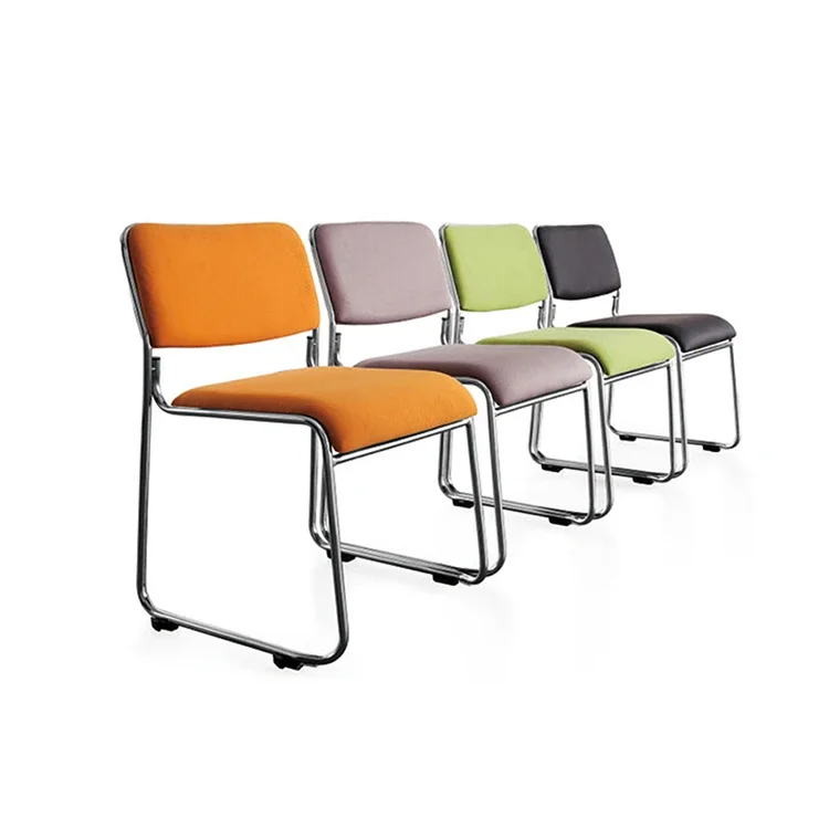 

Armless stackable office visitor chair training staff modern conference room guest chairs